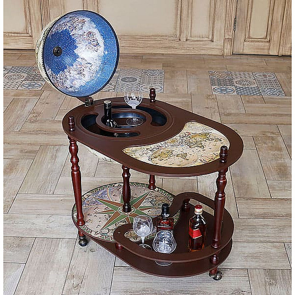 Глобус бар підлоговий зі столиком 40004NCG40-0