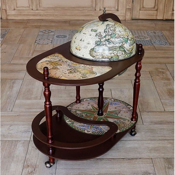 Глобус бар підлоговий зі столиком 40004NCG40-2