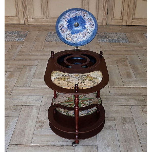 Глобус бар підлоговий зі столиком 40004NCG40-3