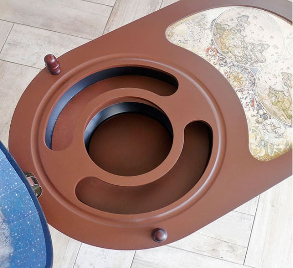 Глобус бар підлоговий зі столиком 40004NCG40-6