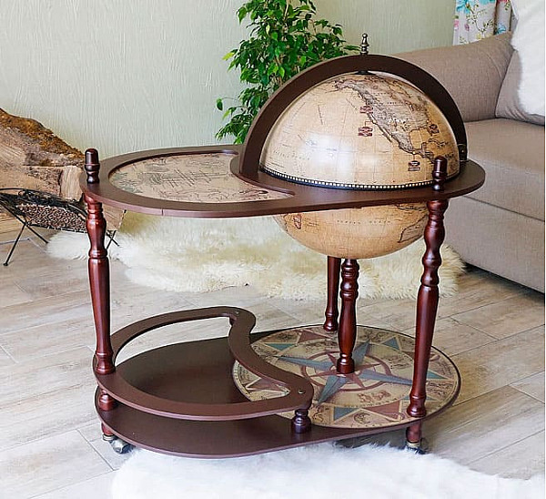 Глобус бар со столиком 42004N Зодиак-2
