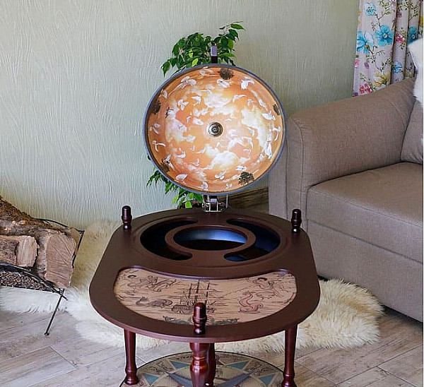 Глобус бар со столиком 42004N Зодиак-3