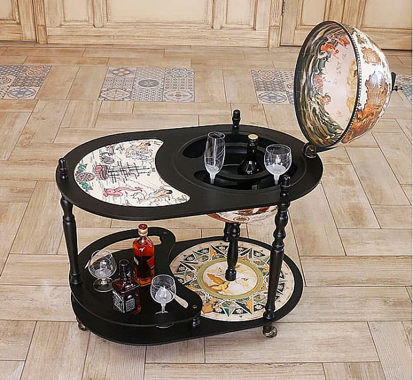 Глобус бар зі столиком 42004W-B Китай Глобус бар зі столиком 42004W-B Китай-0