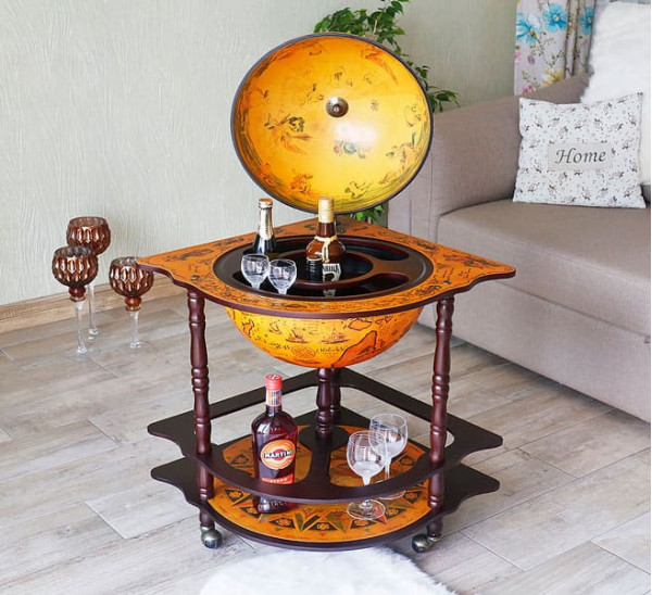 Глобус бар напольный угловой 42014R-0