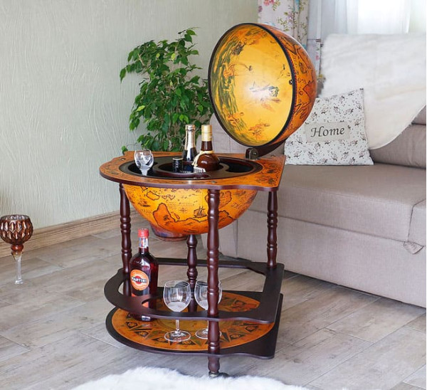 Глобус бар напольный угловой 42014R-5