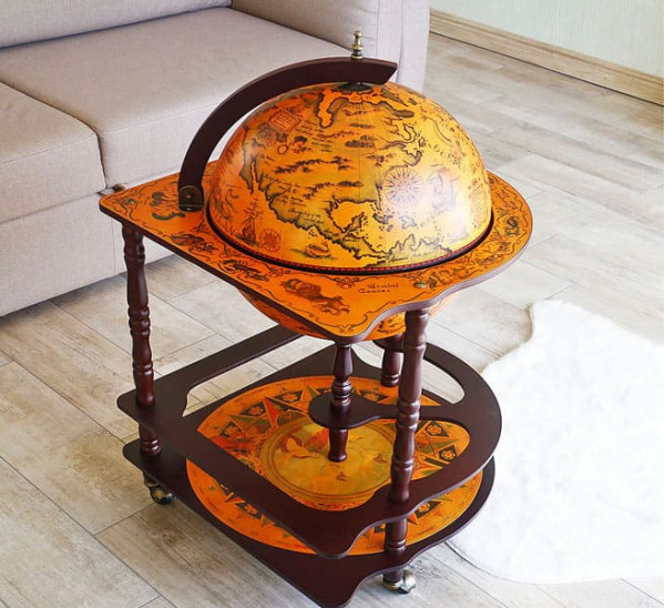 Глобус бар напольный угловой 42014R-6