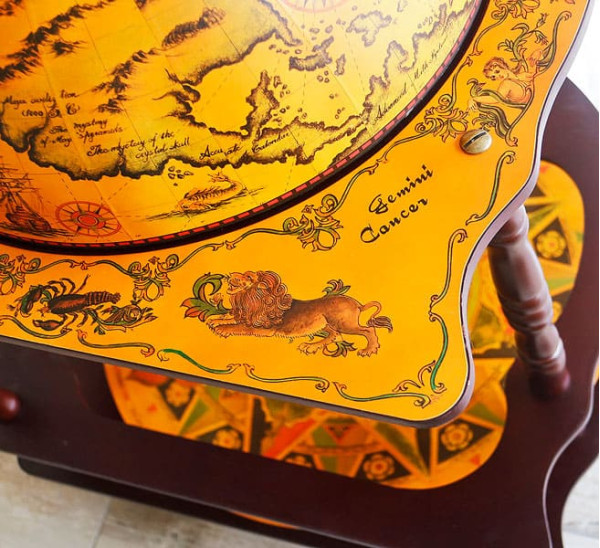 Глобус бар напольный угловой 42014R-10