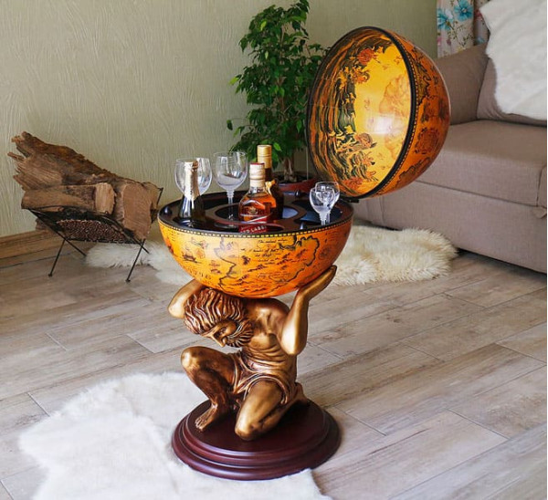 Глобус бар підлоговий Atlas 42016R-GR-0