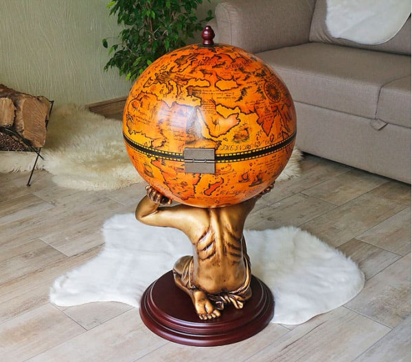 Глобус бар підлоговий Atlas 42016R-GR-5