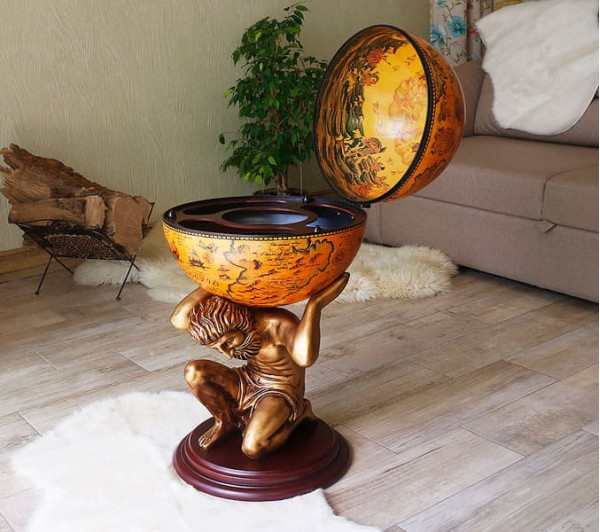 Глобус бар підлоговий Atlas 42016R-GR-8