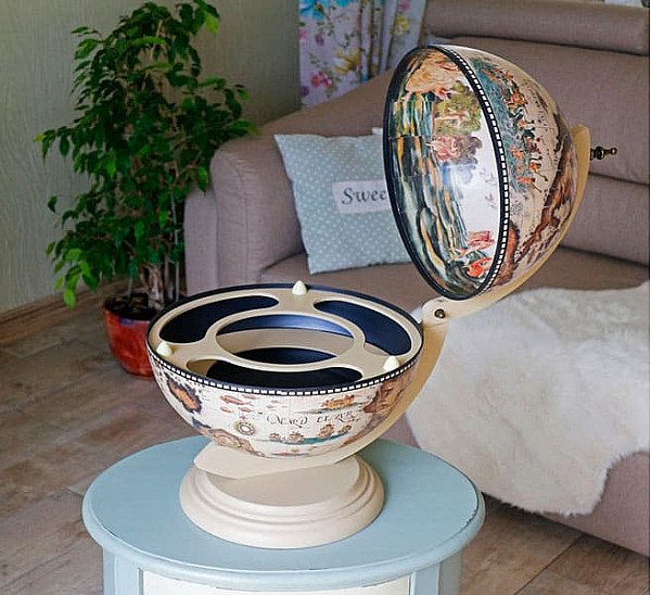 Глобус бар настольный 33002W-10