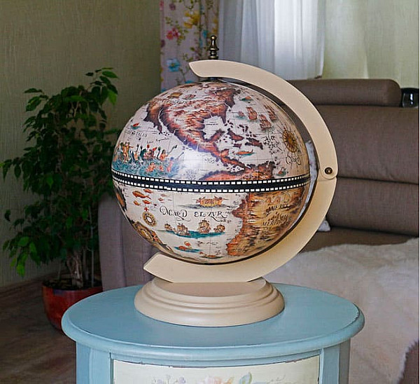 Глобус бар настольный 33002W-12
