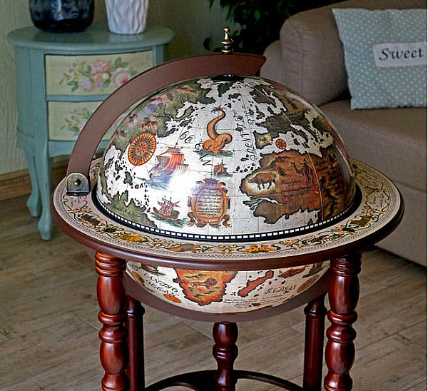 Глобус бар підлоговий 40003WN13-3