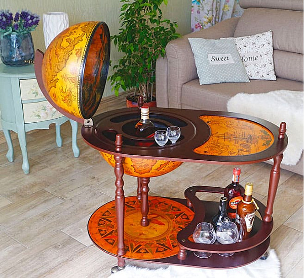 Глобус бар со столиком 42004R-0