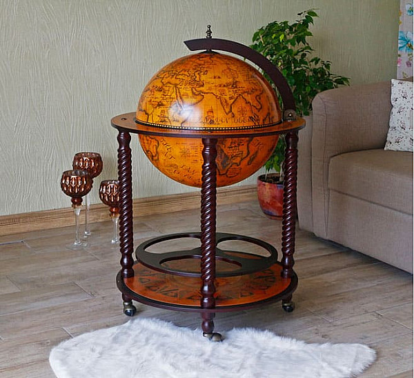 Глобус бар напольный 45043R-3