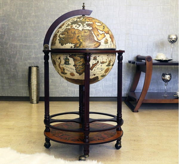 Глобус бар підлоговий 42003W-R Китай-9