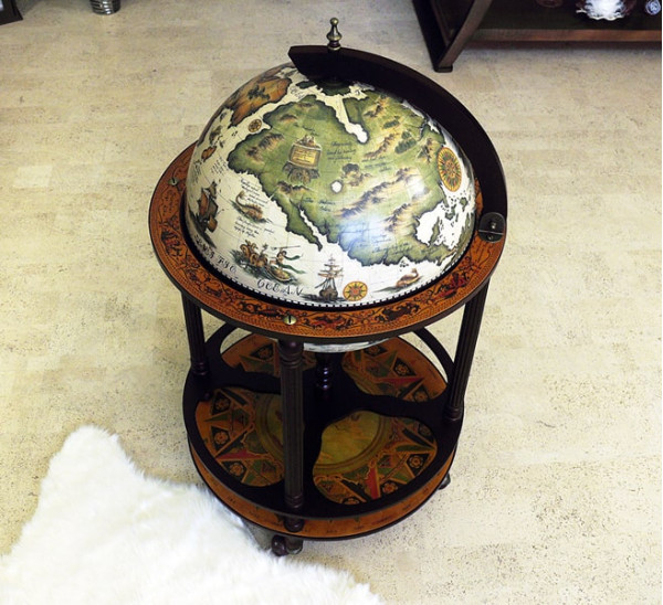 Глобус бар підлоговий 42003W-R Китай-11