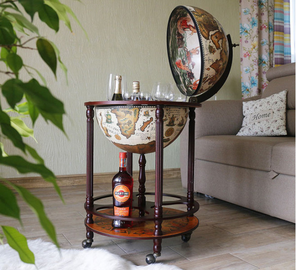 Глобус бар підлоговий 42003W-R Китай-2