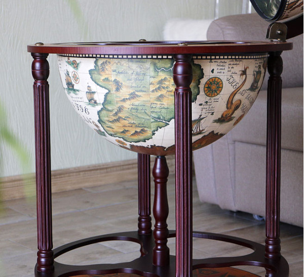 Глобус бар підлоговий 42003W-R Китай-6