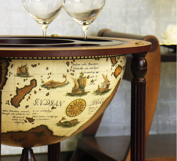 Глобус бар підлоговий 42003W-R Китай-14