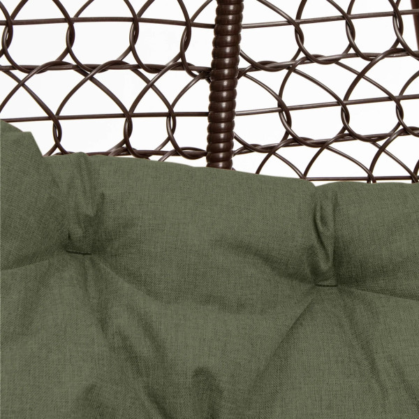 Двойное кресло-кокон Homerest Коричневый/зеленый-8