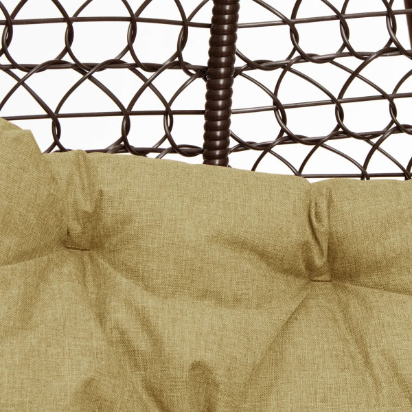 Подвійне крісло-кокон Homerest Коричневий/бежевий-7