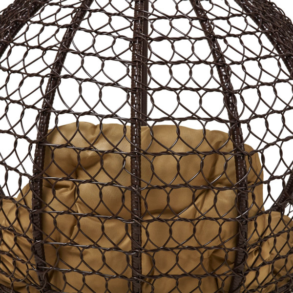 Кресло-кокон Homerest Коричневый/бежевый-4