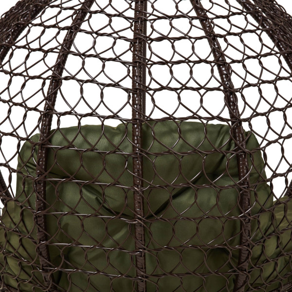 Кресло-кокон Homerest Коричневый/зеленый-4