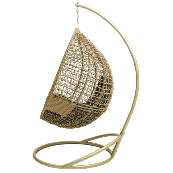 Крісло-кокон Homerest Бежевий/зелений-2