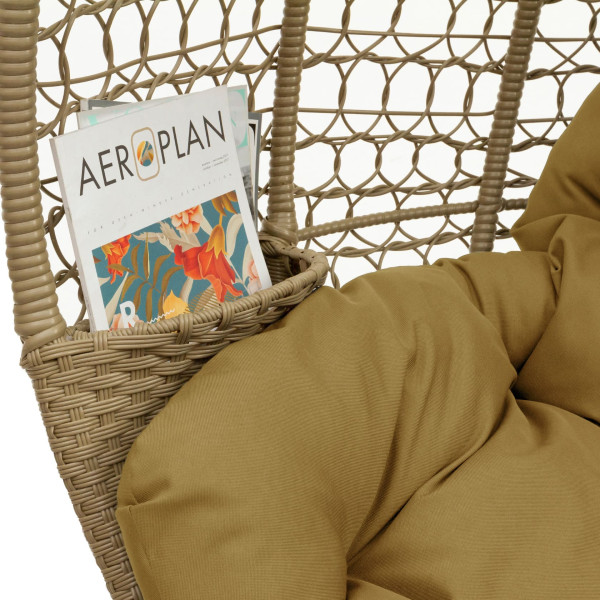 Крісло-кокон Homerest Бежевий/беж-4