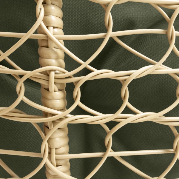 Крісло-кокон Homerest Бежевий/зелений-8