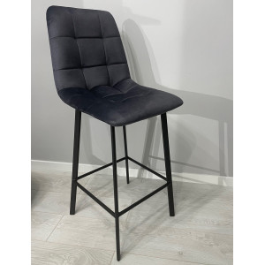 Барный стул Impulse Joy Серый Велюр