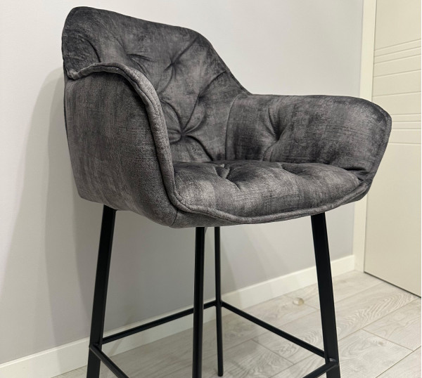 Барний стілець Impulse Plus Lounge Графіт-9