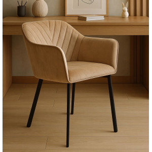 Стілець-крісло Impulse Alex Бежевий Велюр