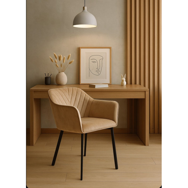 Стілець-крісло Impulse Alex Бежевий Велюр-1