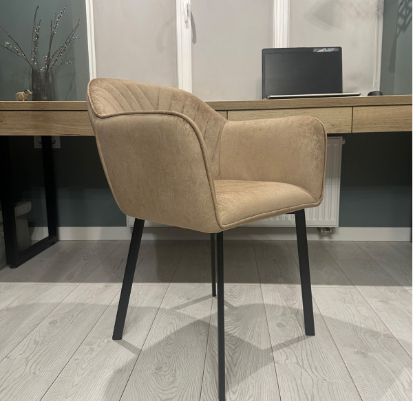 Стілець-крісло Impulse Alex Бежевий Велюр-3
