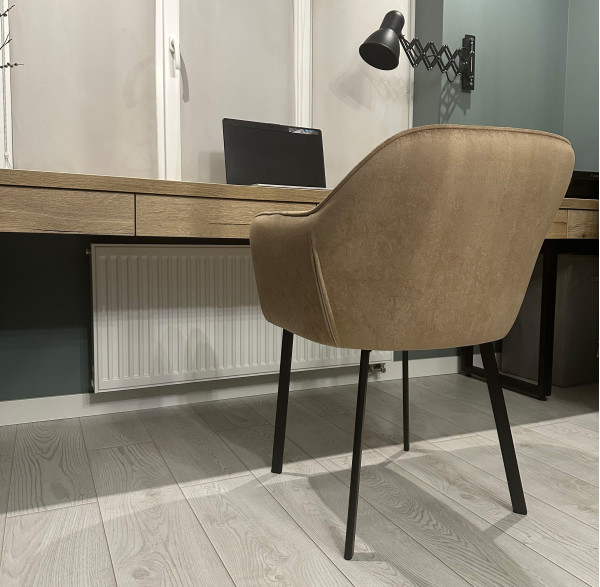 Стілець-крісло Impulse Alex Бежевий Велюр-4