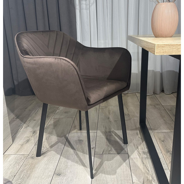 Стілець-крісло Impulse Alex Коричневий Велюр-0