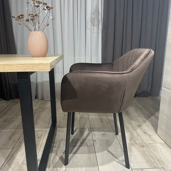 Стілець-крісло Impulse Alex Коричневий Велюр-2