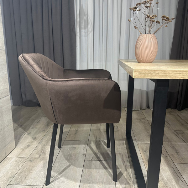 Стілець-крісло Impulse Alex Коричневий Велюр-1