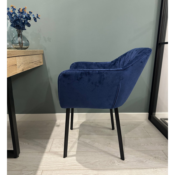 Стул-кресло Impulse Alex Синий Велюр-4