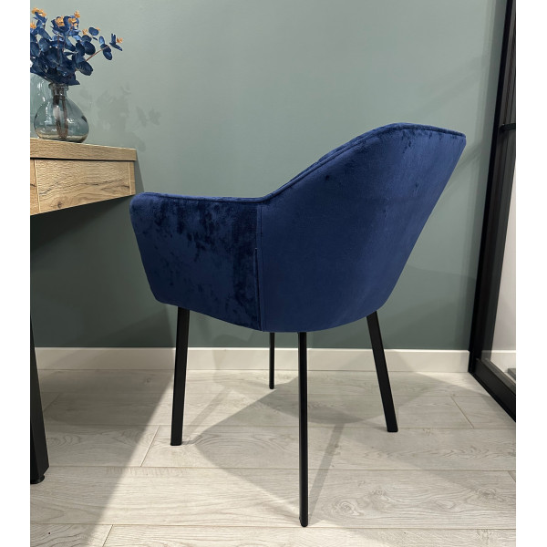 Стул-кресло Impulse Alex Синий Велюр-5