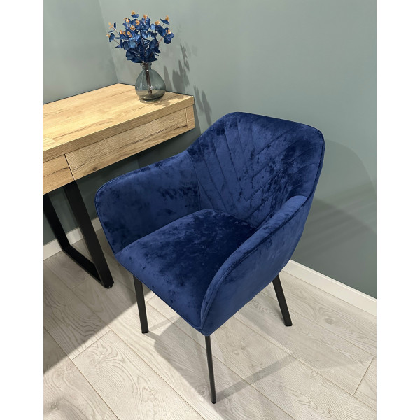 Стул-кресло Impulse Alex Синий Велюр-3