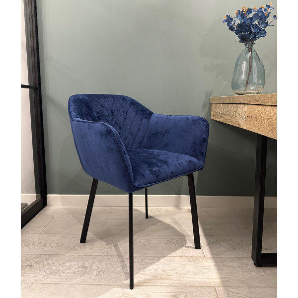 Стул-кресло Impulse Alex Синий Велюр-2