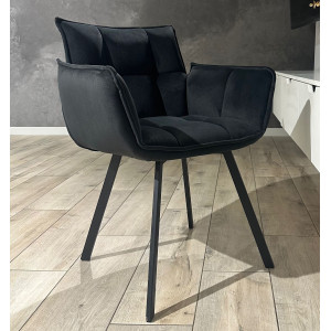 Стілець-крісло Impulse Plus Daniel Чорний Велюр