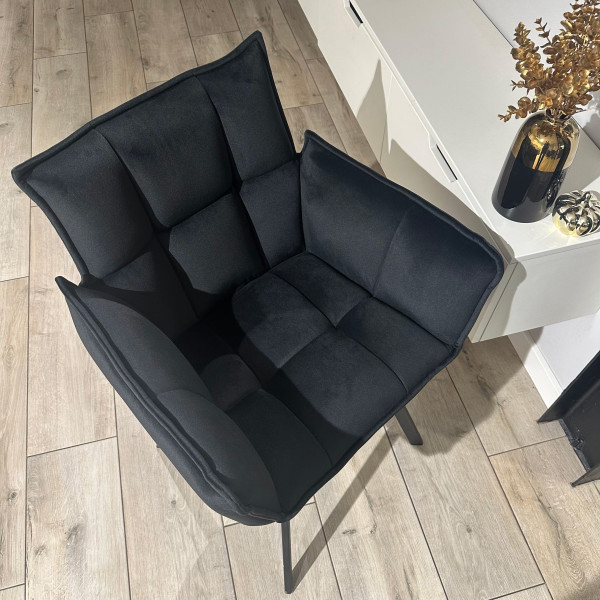Стілець-крісло Impulse Plus Daniel Чорний Велюр-4