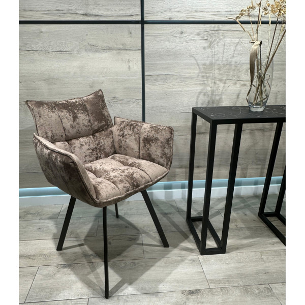 Стілець-крісло Impulse Plus Daniel Коричневий Велюр-1