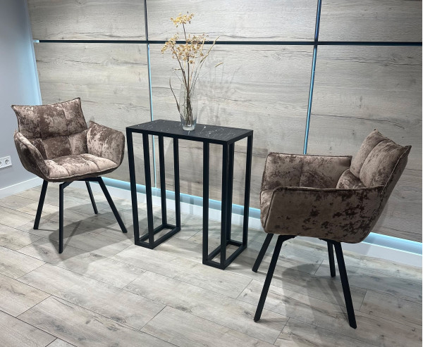 Стілець-крісло Impulse Plus Daniel Коричневий Велюр-4