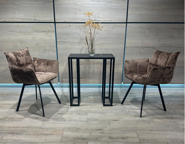 Стілець-крісло Impulse Plus Daniel Коричневий Велюр-2