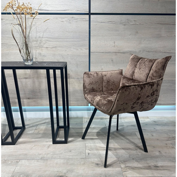 Стілець-крісло Impulse Plus Daniel Коричневий Велюр-5